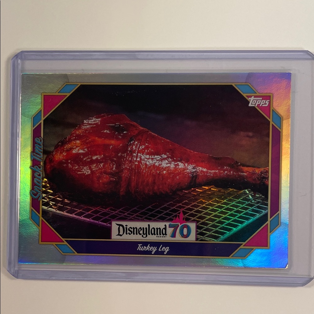Disney Turkey Leg Trading Card with Holographic Accents